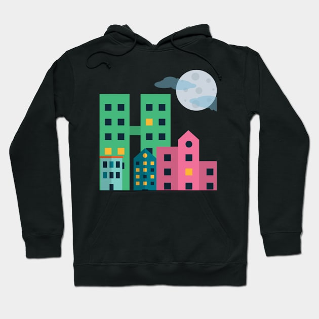 Night Metropolis Hoodie by Denvertrooper